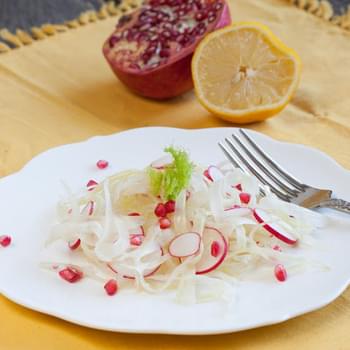 Fennel Salad With Radish And Pomegranate