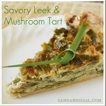 Savory Leek & Mushroom Tart