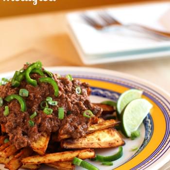 Chili Topped Parsnip Wedges