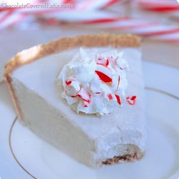Candy Cane Pudding Pie