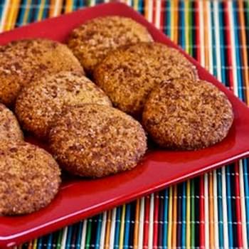 Low-Sugar or Sugar-Free Almond Flour Snickerdoodle Cookies (also Gluten-Free)