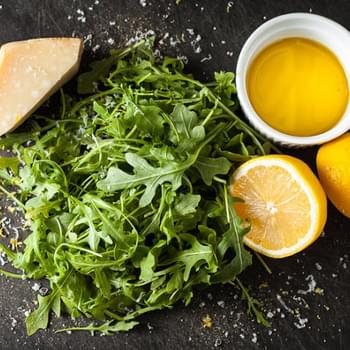 Baby Arugula Salad + Lemon Vinaigrette