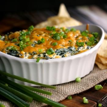 Creamy Baked Double Cheese and Spinach Dip
