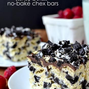 Cookies & Cream No-Bake Chex Bars