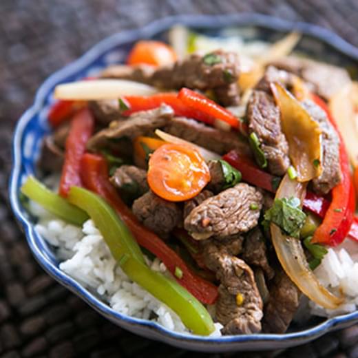 Quick Beef Stir-Fry with Bell Peppers