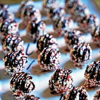 Marbled Chocolate Peppermint Truffles