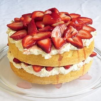 White Chocolate Strawberry Shortcake