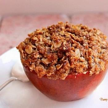 Baked Apple with Crisp Topping