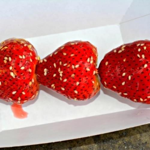 Beijing-Style Candied Strawberries -Lotus Cafe