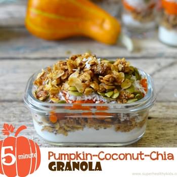 5 Minute Pumpkin Chia Coconut Granola