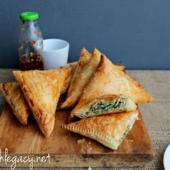 Spinach and Ricotta Triangles