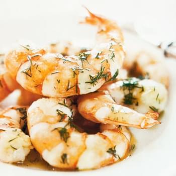 Pan-Fried Shrimp with Dill