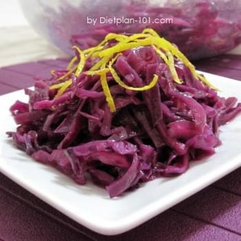 Red Cabbage Slaw with Mustard Vinaigrette (for Atkins Diet Phase 1)