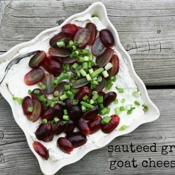 Sauteed Grape and Goat Cheese Dip