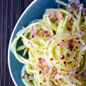 Chilled Sweet and Sour Cucumber Noodles