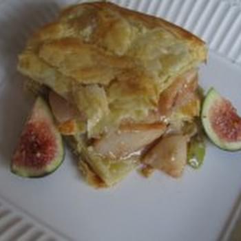 Roasted Pear, Figs and Gorgonzola Puffed Pastry
