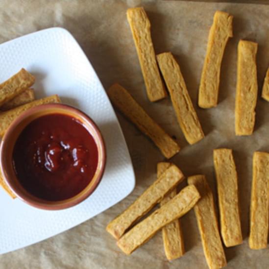 Baked Chickpea Fries