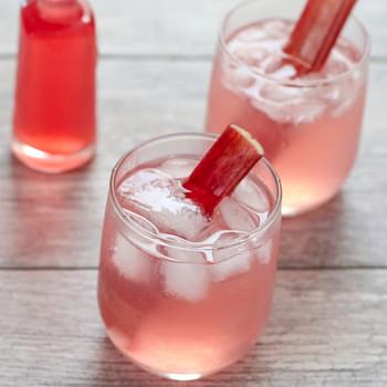 Rhubarb Sour Cocktails