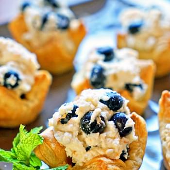 Easy Tangelo Ricotta and Blueberry Puffs