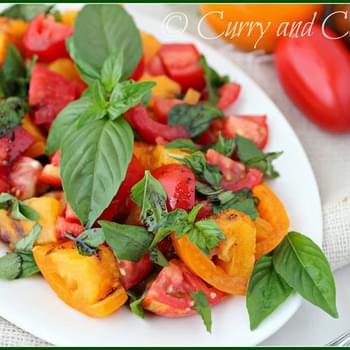 Tomato Basil Salad with Balsamic Drizzle