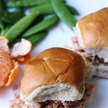Sweet and Sour Pulled Chicken Sandwiches