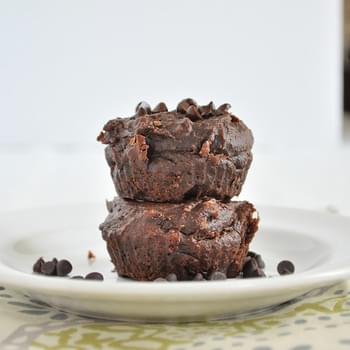 Healthy Flourless Chocolate Muffins