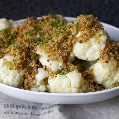 Cauliflower with Brown Butter Crumbs