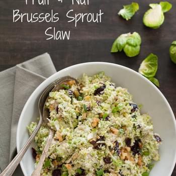Fruit & Nut Brussels Sprout Slaw