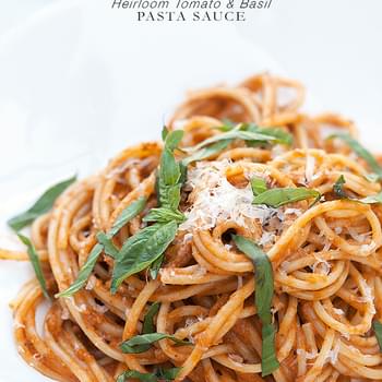 Heirloom Tomato and Basil Pasta Sauce