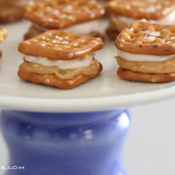 Sweet Peanut Butter and Creamy Jelly Pretzel-wiches