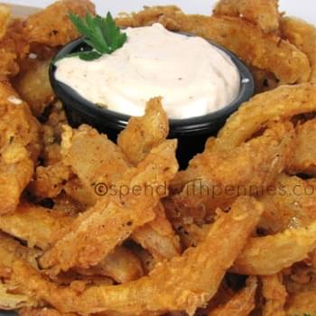 Blooming Onion Bites with Dipping Sauce!