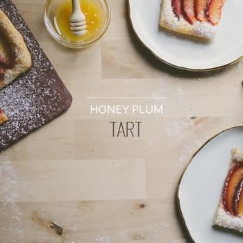 Honey Plum Tarts with Rough Puff Pastry