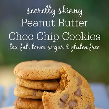 Healthy Peanut Butter Chocolate Chip Cookies