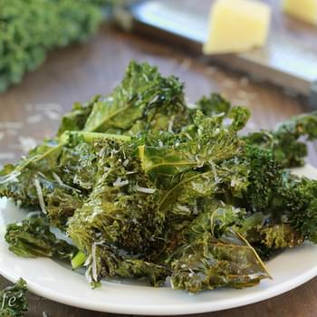 Garlic Parmesan Kale Chips (on the grill)