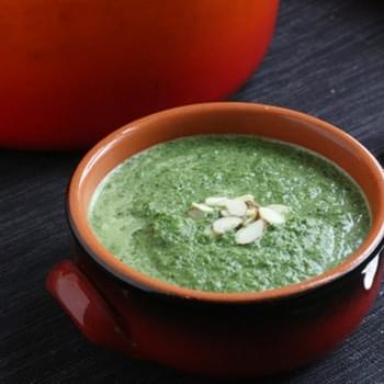 Coconut Cream of Spinach and Broccoli Soup
