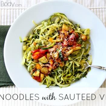Zucchini Noodles with Sauteed Vegetables