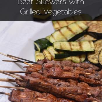 Beef Skewers with Grilled Vegetables