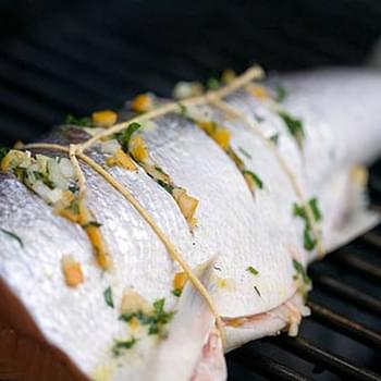 Grilled Wild Salmon with Preserved Lemon Relish