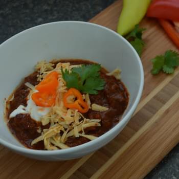 Slow Cooker Beefy No Bean Chili