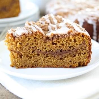 Pumpkin Cinnamon Streusel Coffee Cake