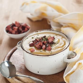 Creamy Potato Leek and Ham Soup