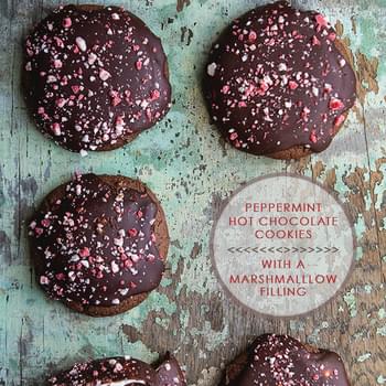 Peppermint Hot Chocolate Cookies