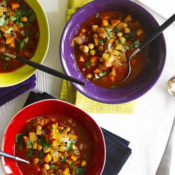 Fiery Chickpea And Harissa Soup