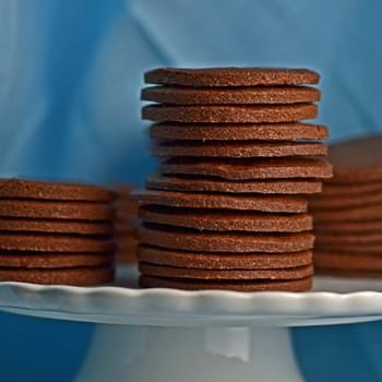 Thin & Crispy Chocolate Wafer Cookies