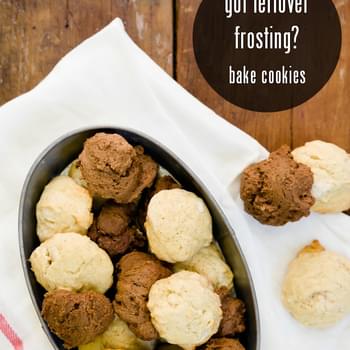Easily Turn Leftover Frosting Into Cookies