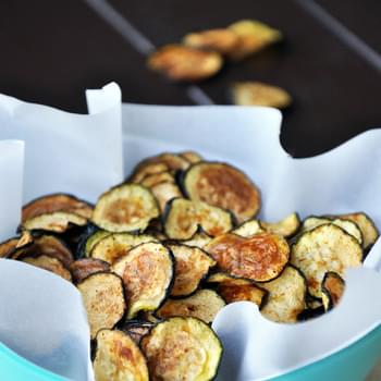 Baked Mesquite Zucchini Chips