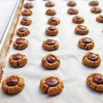 Peanut Butter Cookies with Chocolate
