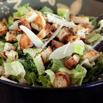 Delicious Caesar Salad {With Homemade Dressing}