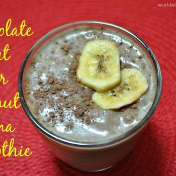 Chocolate, Peanut Butter, Coconut, Banana Smoothie