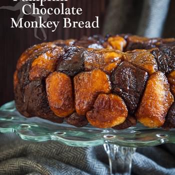 Pumpkin Monkey Bread with Chocolate Dough